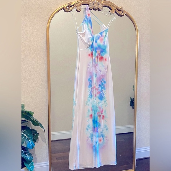 AFRM Suzanne Power Mesh Maxi Dress Size XL - Picture 4 of 11